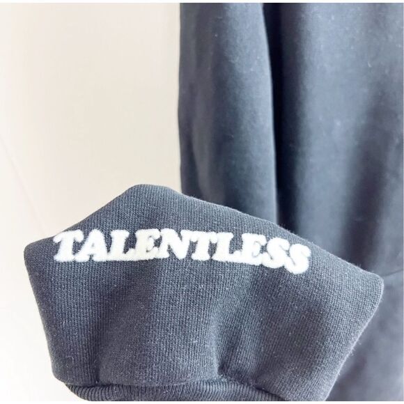 Talentless Vote Hoodie Black 100% Cotton Fleece Graphic Pullover XS - Picture 5 of 7